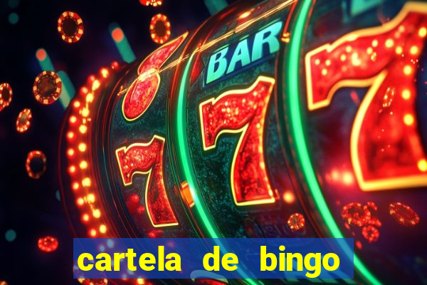 cartela de bingo cha de bebe